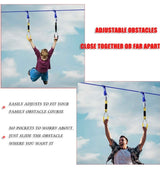 Ninja Warrior Line Hanging Obstacle Course for Kids