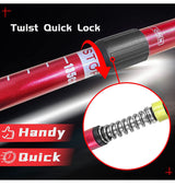 Nordic Walking Trekking Poles - 2 Packs with Antishock and Quick Lock System, Telescopic, Collapsible, Ultralight for Hiking, Camping, Mountaining, Backpacking, Walking, Trekking