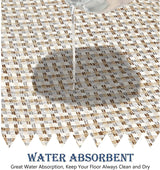 Kitchen Floor Mats, Anti Slip Kitchen Sink Absorbent Rugs and Mats, Non Skid Kitchen Floor Mat, Non Slip Standing Mat Washable (Grey)