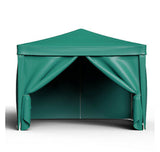 Gazebo Outdoor Camping Wedding Tent Side w/Wall & Window Folding Canopy