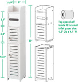 Toilet Paper Stand,Toilet Paper Holder Stand Behind Toilet Storage for Restroom Cabinet,Bathroom Storage Cabinet with Toilet Paper Holder Insert,Bathroom Stand for Small Space