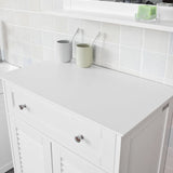 Freestanding Storage Cabinet with Doors/Drawer