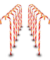 29 Inches Christmas Candy Cane Pathway Markers Set of 12 Christmas Indoor/Outdoor Decoration Lights 8 Blinking Modes