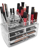 Seashell Acrylic Cosmetic Organizer Makeup Storage Case