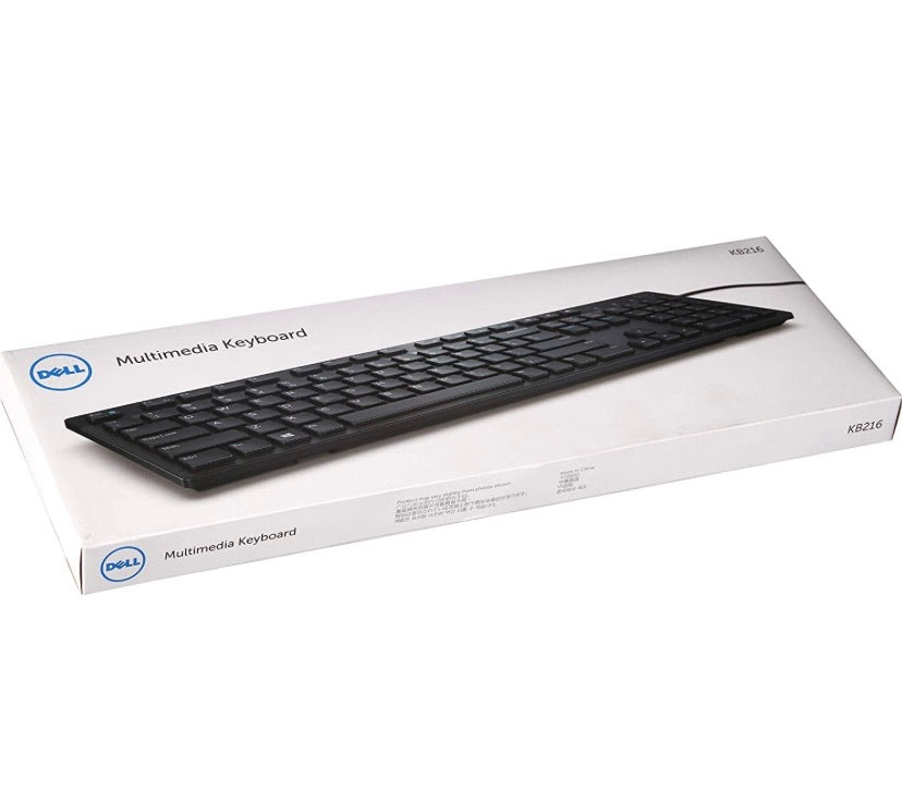 Dell Wired Multimedia Keyboard, Black
